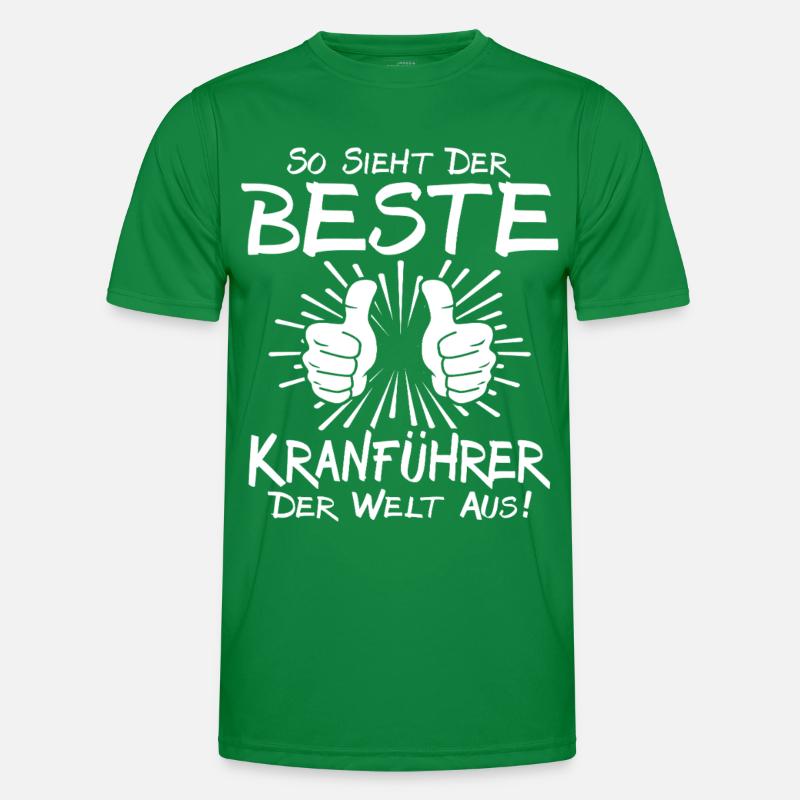 Bester Kranführer Männer Funktions-T-Shirt