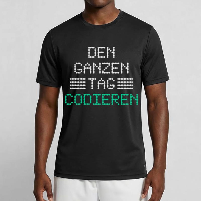 Nerd Computer CODING ALL DAY FUNNY Men's Functional T-Shirt