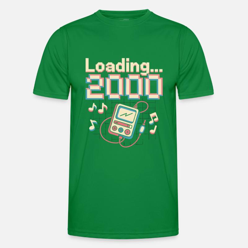 Y2K Pixel Design – Loading 2000 Männer Funktions-T-Shirt