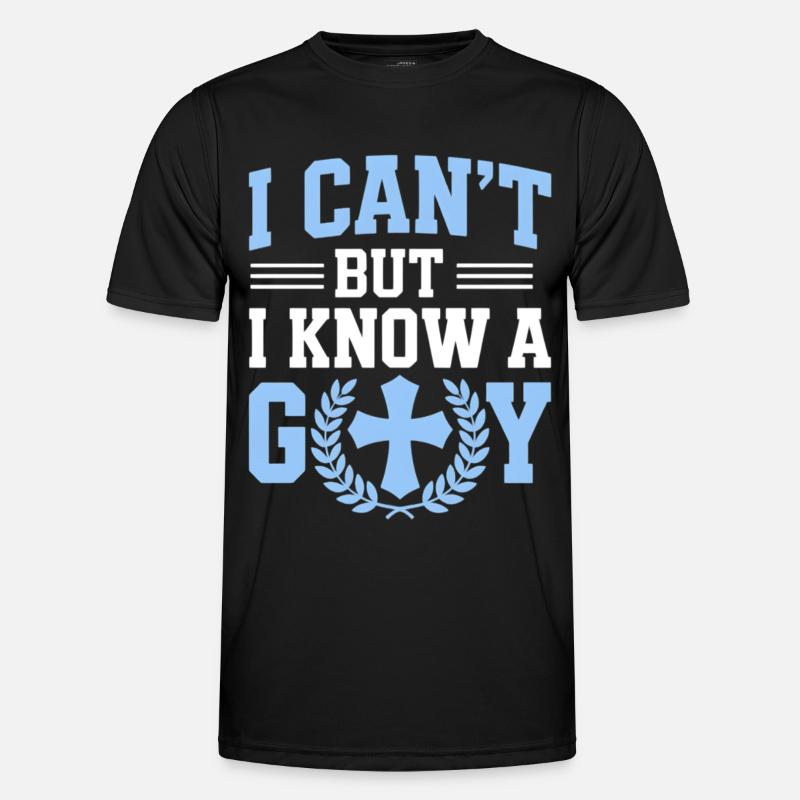 I can't, I know God - Men's Functional T-Shirt - black