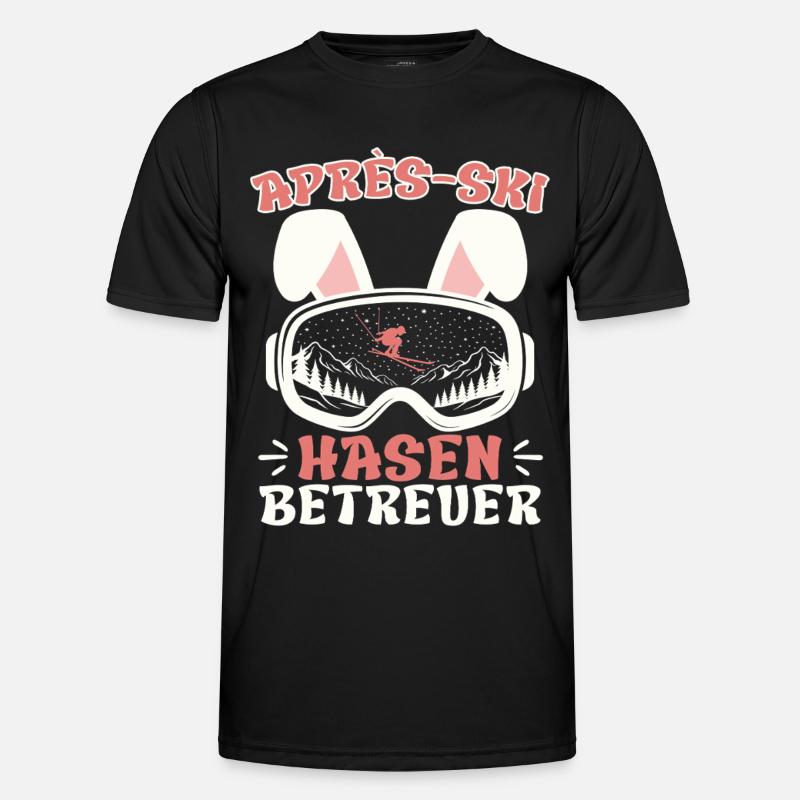 Après-ski RABBIT SUPERVISOR Fun - Men's Functional T-Shirt - black