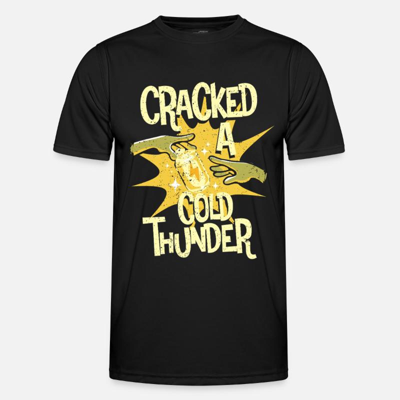 Energy Drink Cracked A Cold Thunder - Men's Functional T-Shirt - black