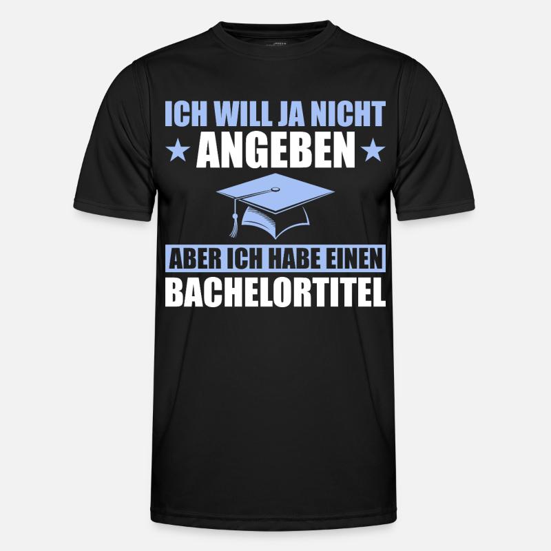 Bachelortitel Studium Abschluss Bachelorprüfung - Männer Funktions-T-Shirt - Schwarz