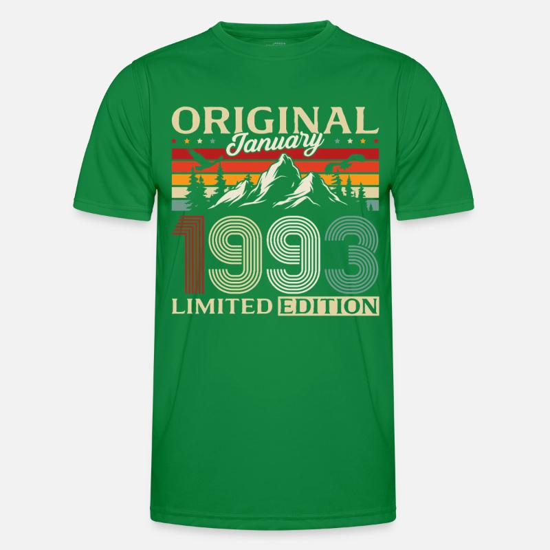 33e anniversaire Original janvier 1993 T-shirt sport Homme