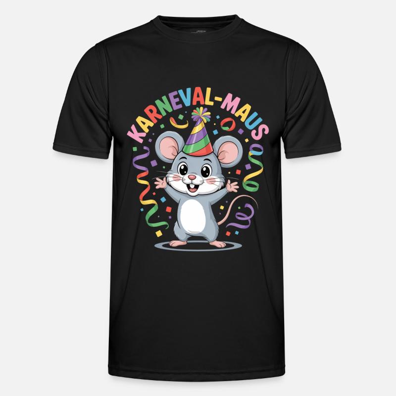 KARNEVALS MAUS Männer Funktions-T-Shirt