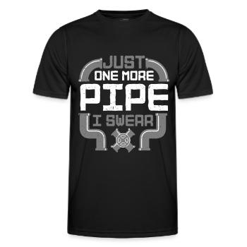 Constructeur de pipeline de couche de tuyau - T-shirt sport Homme - noir - Devant - AI Model Male 178 dark (178cm)