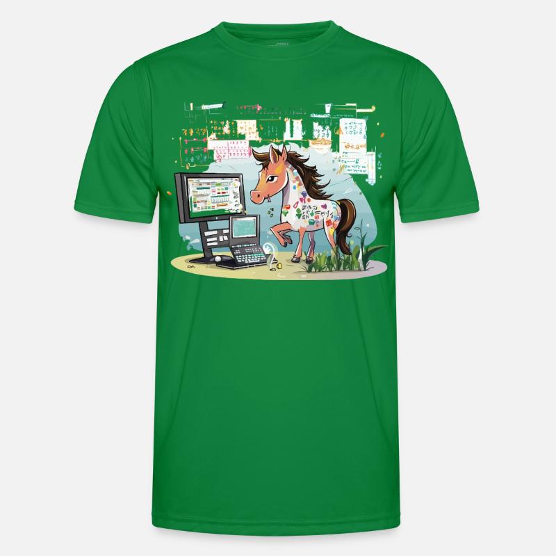 Digital Graffiti Pony T-shirt sport Homme