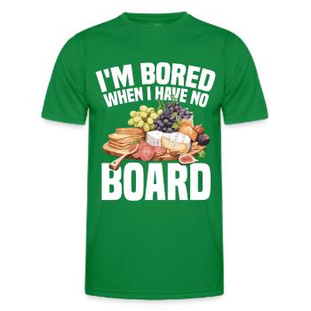 Plateau de Charcuterie Lover avec Charcuterie Charcuterie - T-shirt sport Homme - vert - Devant - AI Model Male 178 dark (178cm)