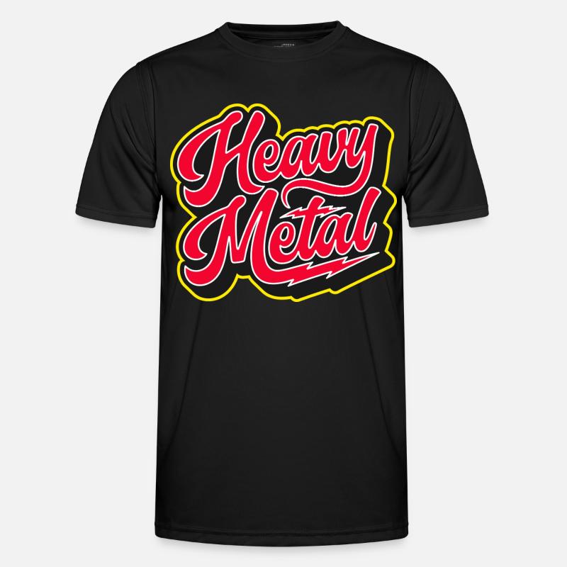 Heavy Metal Bold 3D-Skript Männer Funktions-T-Shirt