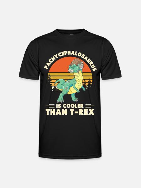 Pachycephalosaurus Costume Paleontologist Dinosaur - Men's Functional T-Shirt - black