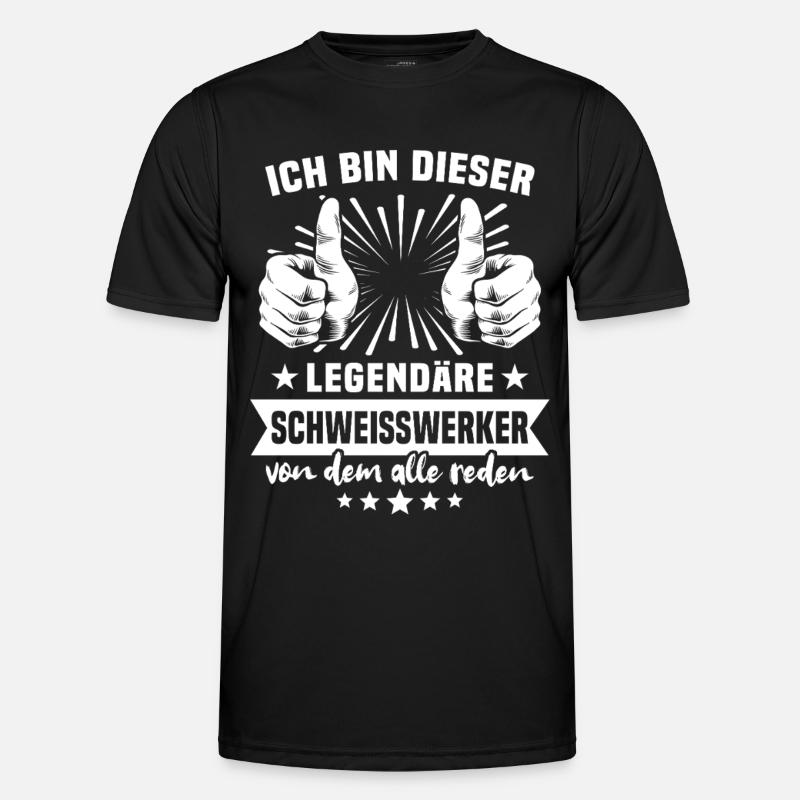 Welding Worker Legend - Men's Functional T-Shirt - black