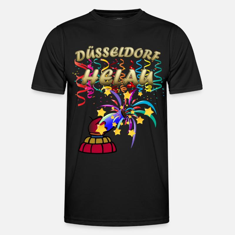 Düsseldorf Helau Karneval Männer Funktions-T-Shirt