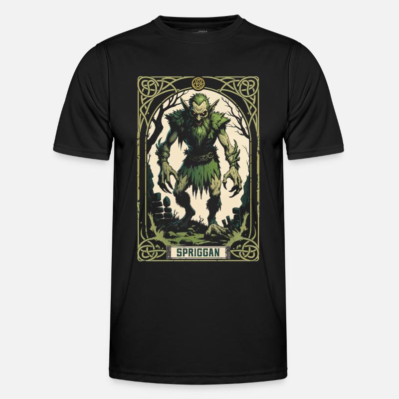 Spriggan Mythological Creatures - Men's Functional T-Shirt - black