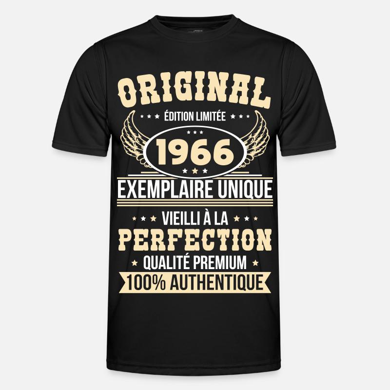 1966 – Unique example – Premium quality - Men's Functional T-Shirt - black