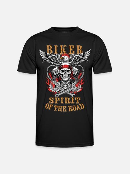 Biker - Spirit of the Road - Men's Functional T-Shirt - black