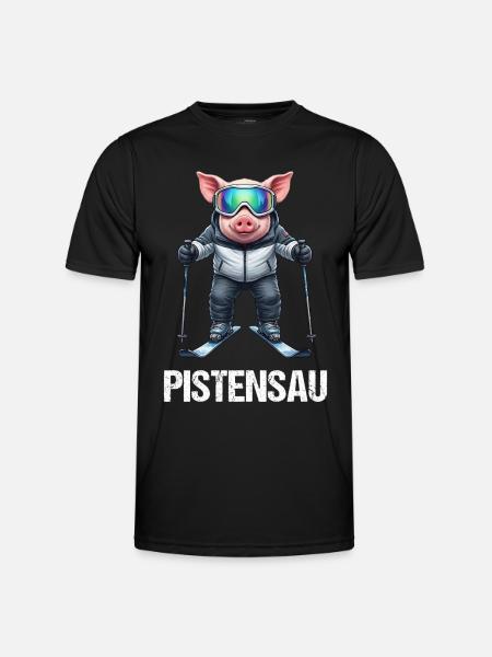 Pistensau - Men's Functional T-Shirt - black