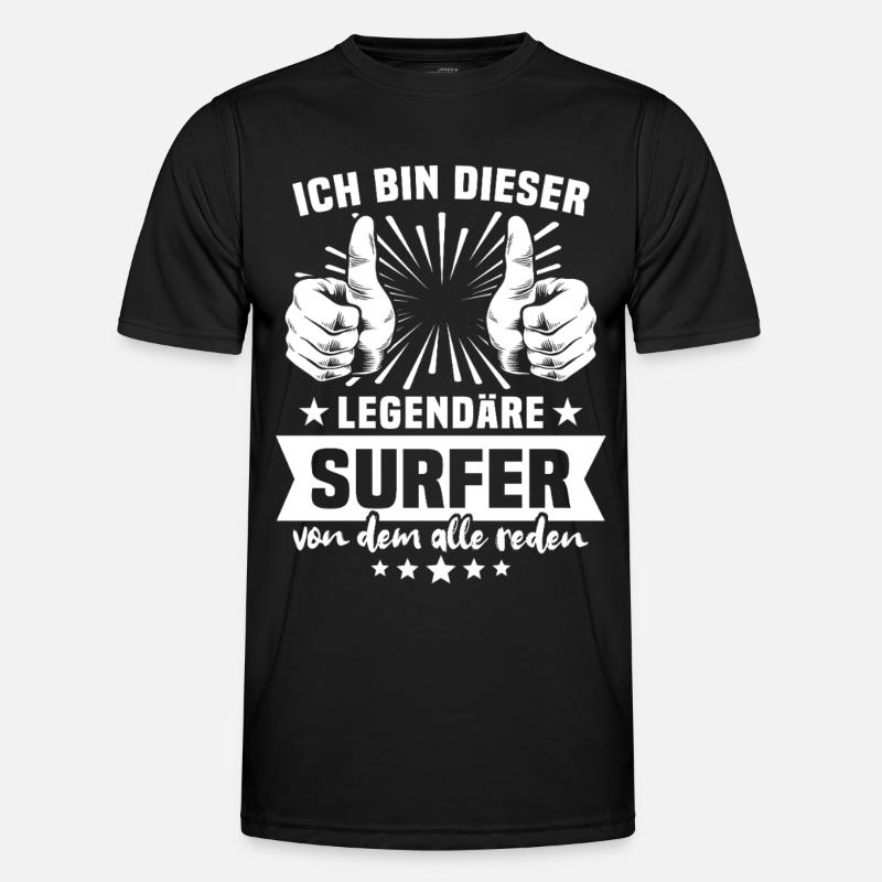 Surfer Legend - Men's Functional T-Shirt - black