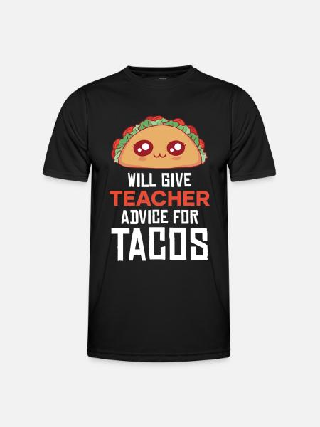 TacoRatgeber Lehrkraft - Männer Funktions-T-Shirt - Schwarz