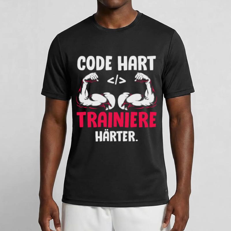 Coder CODE HART TRAINIERE HÄRTER Lustiges Männer Funktions-T-Shirt