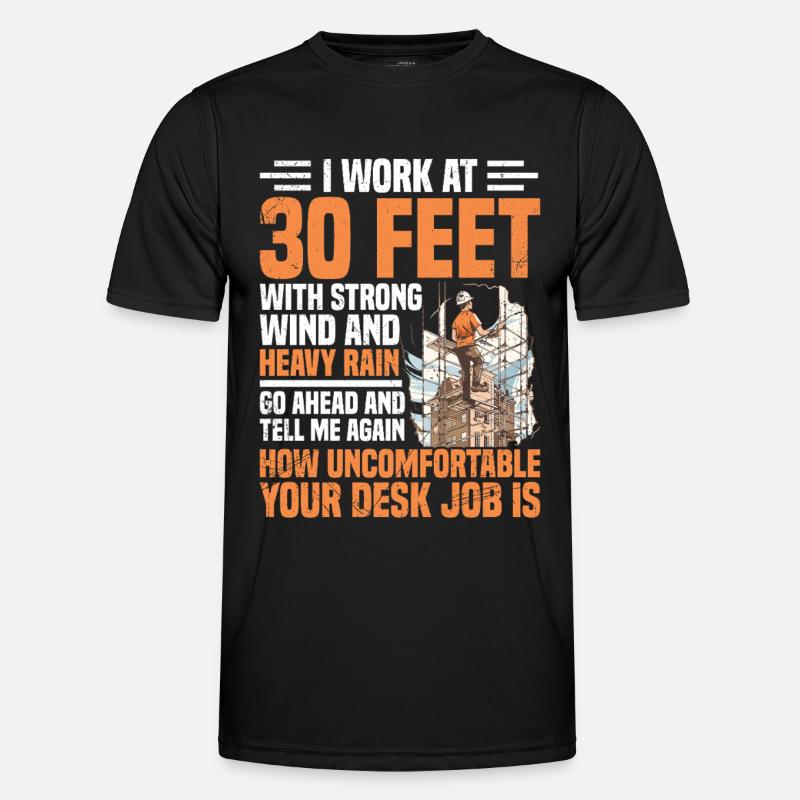 Scaffolding Worker Construction Team Scaffolder - Men's Functional T-Shirt - black