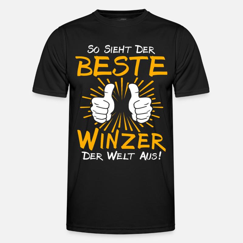 Winemaker Gift Idea Men's Functional T-Shirt