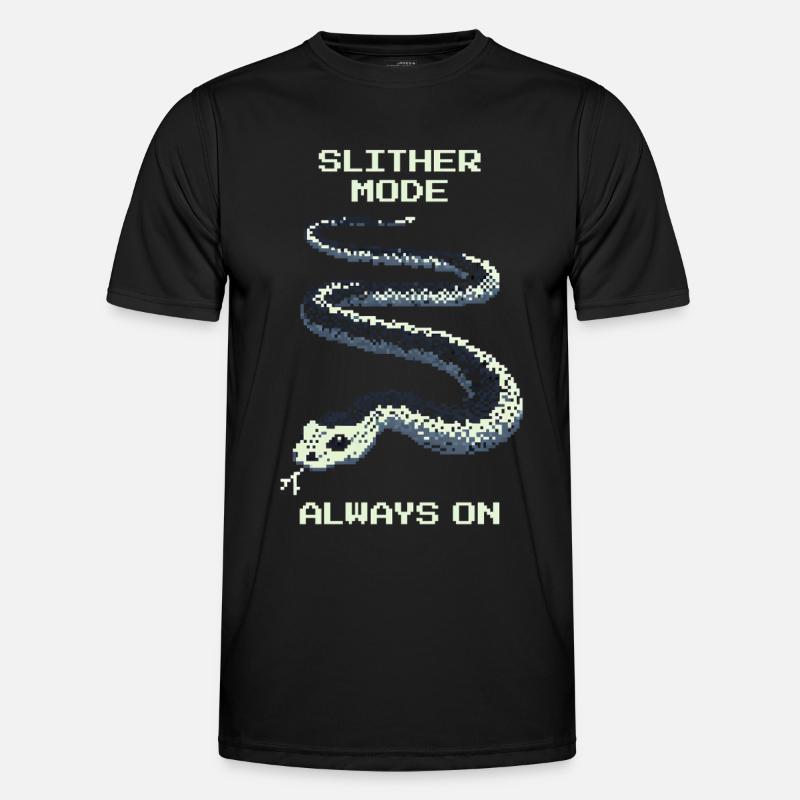 Slither Mode immer an | Schlange Mindset - Männer Funktions-T-Shirt - Schwarz