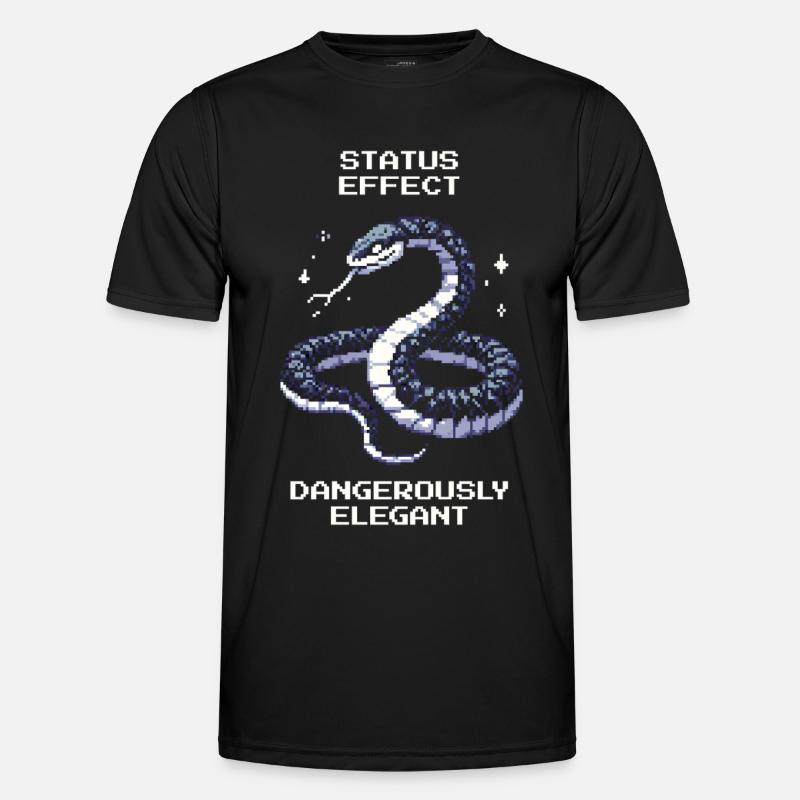 Dangerously elegant | Snake Attitude - Men's Functional T-Shirt - black