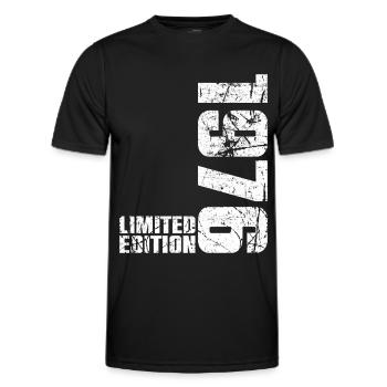 50. Geburtstag Mann Frau 50 Jahre 1976 Geschenk - Männer Funktions-T-Shirt - Schwarz - Vorne - AI Model Male 178 dark (178cm)