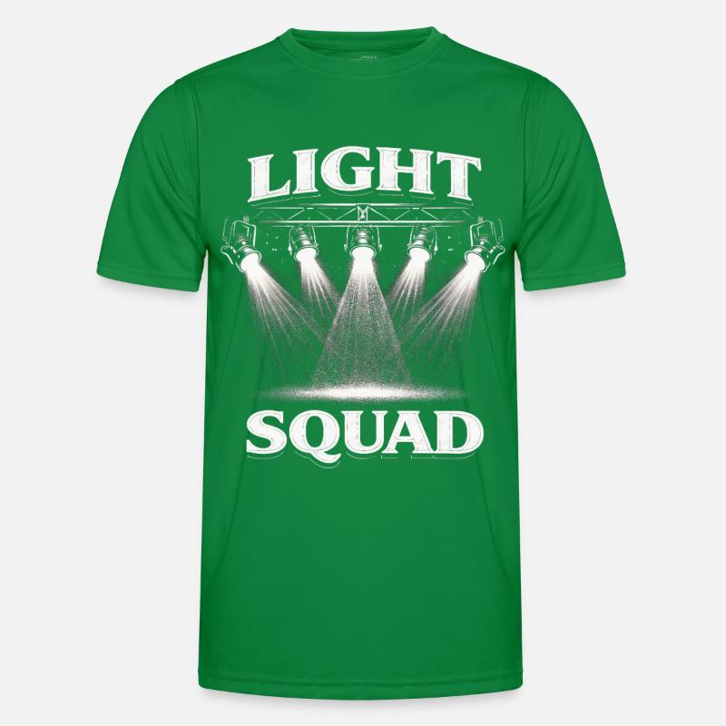 Lichttechniker Beleuchtungstechniker Light Squad Männer Funktions-T-Shirt