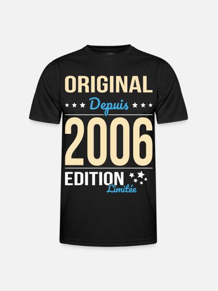 Original seit 2006 – 20-jähriges Jubiläum - Männer Funktions-T-Shirt - Schwarz