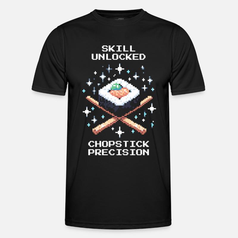 Skill Unlocked | Chopsticks Precision - Men's Functional T-Shirt - black