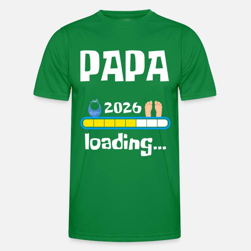 Papa 2026 Loading Männer Funktions-T-Shirt