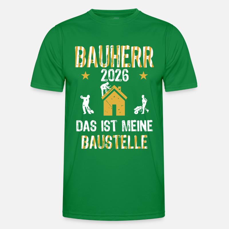 Client 2026 Construction site Start of construction Men's Functional T-Shirt