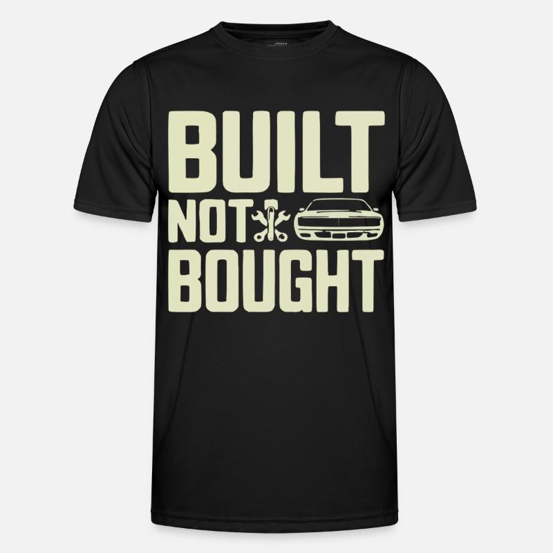 Built Not Bought Screwdriver Statement - Men's Functional T-Shirt - black