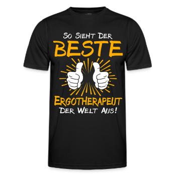 Ergotherapeut Geschenkidee - Männer Funktions-T-Shirt - Schwarz - Vorne - AI Model Male 178 dark (178cm)