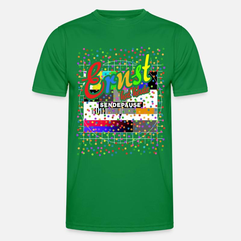 Ernst hat heute Sendepause | Testbild Kostüm Männer Funktions-T-Shirt