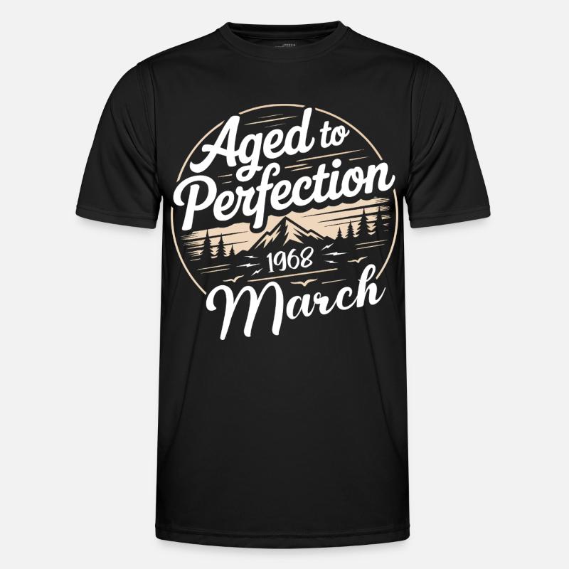 Birthday present march 1968 - Men's Functional T-Shirt - black