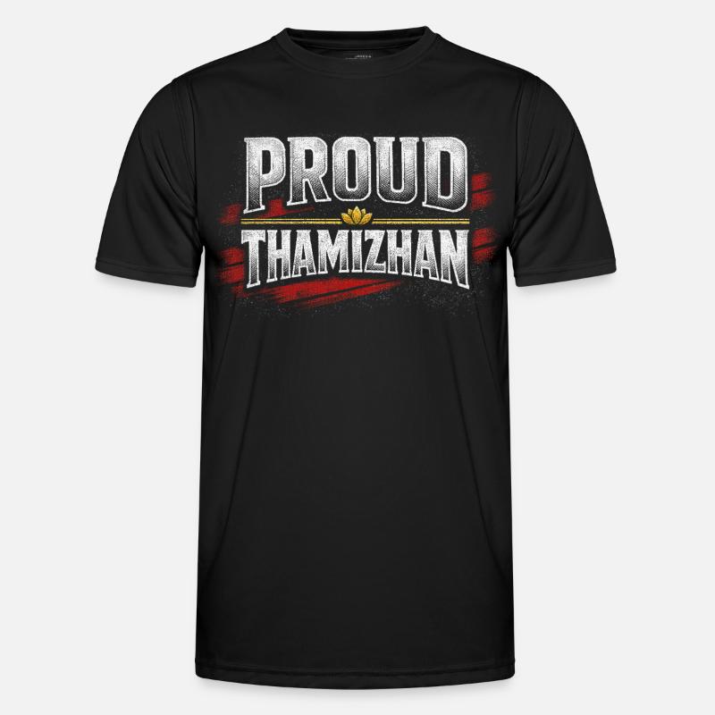 Tamil Tamilisch Sri Lanka Stolt Thamizhan - Funktionsshirt til herrer - sort