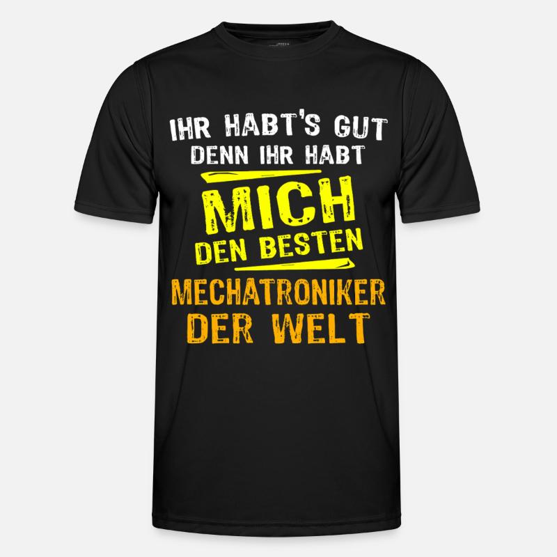 Mechatronics Technician Gift - Men's Functional T-Shirt - black