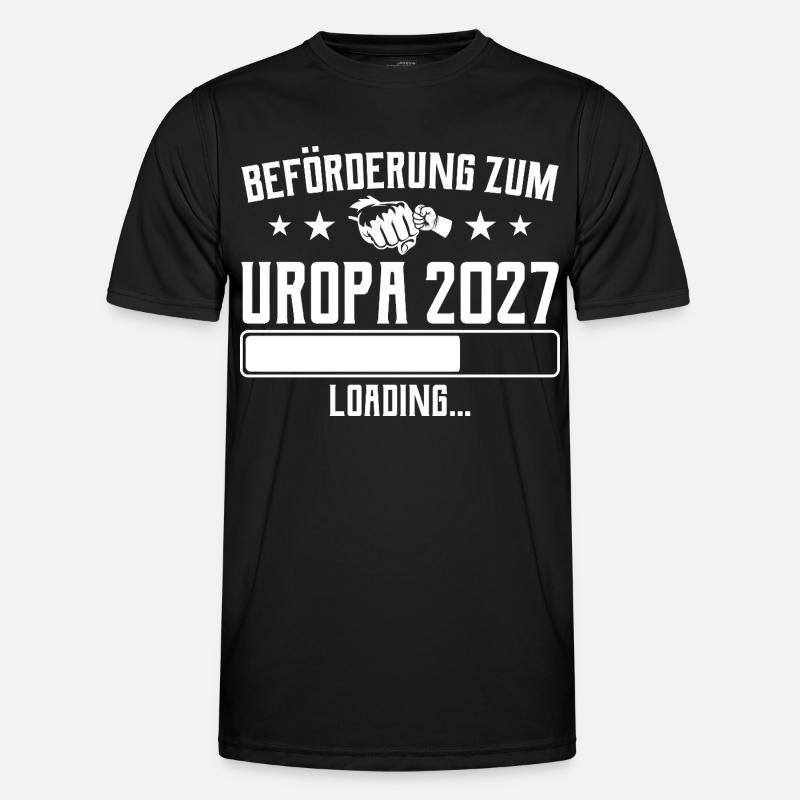 Werdender Uropa 2027 Beförderung Loading - Männer Funktions-T-Shirt - Schwarz