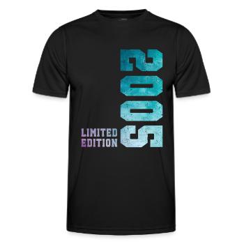 2005 Limited Edition 21 Years Anniversary - Men's Functional T-Shirt - black - Front - AI Model Male 178 dark (178cm)