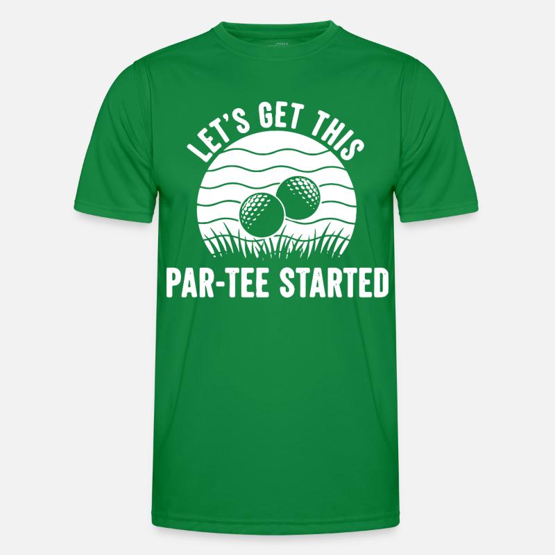 Par Tee Golf Spruch Männer Funktions-T-Shirt