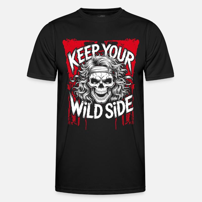 Behalte deine Wilde Seite - Männer Funktions-T-Shirt - Schwarz