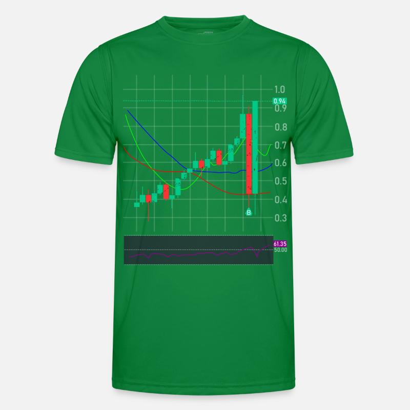 Échange d’actions crypto T-shirt sport Homme