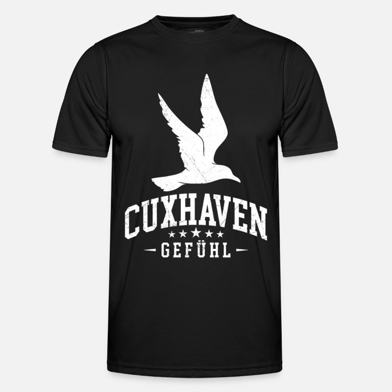 Cuxhaven CUXHAVEN FEELING Funny - Men's Functional T-Shirt - black