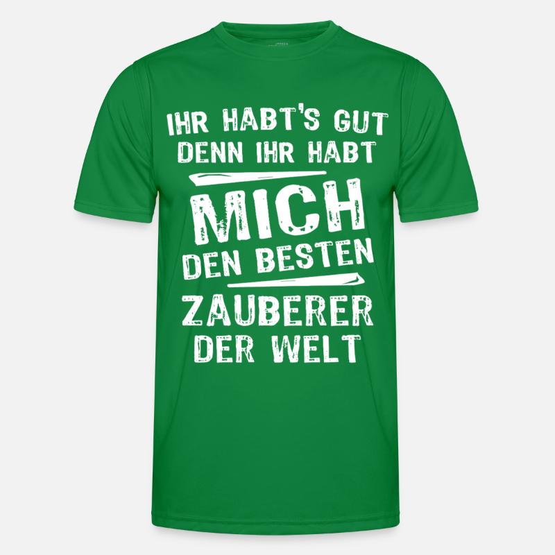 Zauberer Männer Funktions-T-Shirt