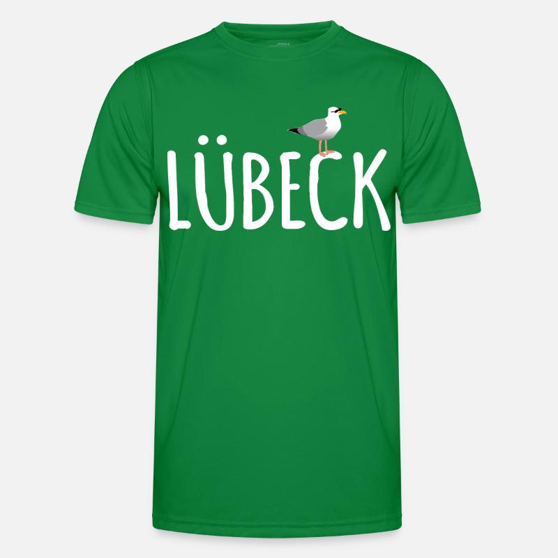 Lübeck Möwe Männer Funktions-T-Shirt