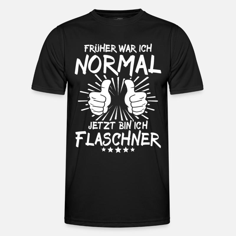 Flaschner - Männer Funktions-T-Shirt - Schwarz