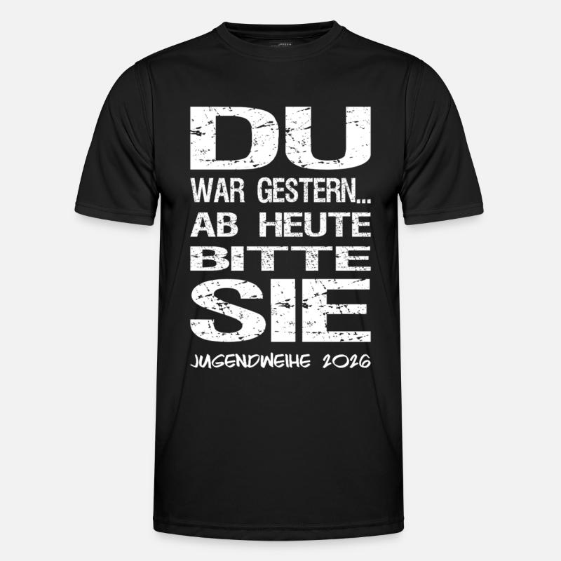 Jugendweihe - Jugendweihe 2026 - Men's Functional T-Shirt - black