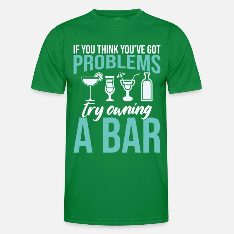 Bartender Pub Owner Bartending Bar Owner Barmaid Men's Functional T-Shirt